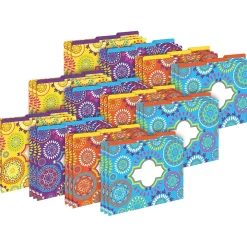 File Folders|Barker Creek Moroccan Letter-Size File Folders, Multi-Design Set, 36/Set (BC3933)
