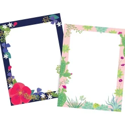 Classroom Paper*Barker Creek Petals & Prickles Computer Paper, 8 ½” x 11", 2 designs, 100 Sheets/Set (BC3882)