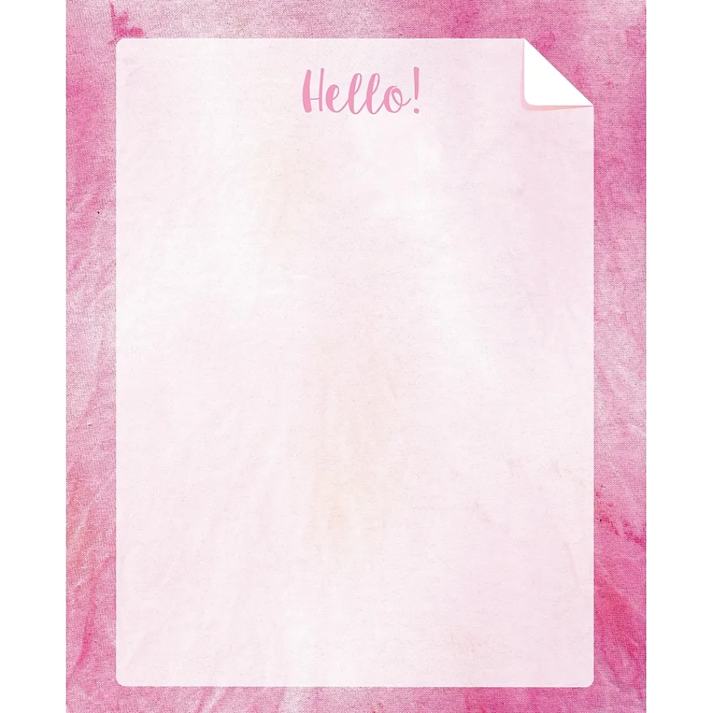 File Folders|Barker Creek Pink Tie-Dye File Folder, 1/3-Cut Tab, Letter Size, Assorted, 107/Set (157)