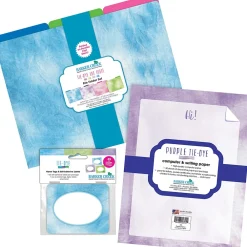 File Folders|Barker Creek Purple Tie-Dye File Folder, 1/3-Cut Tab, Letter Size, Assorted, 107/Set (153)