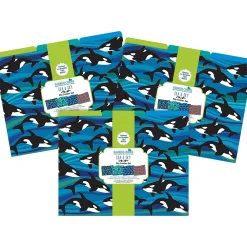 File Folders|Barker Creek Sea & Sky File Folder, 1/3-Cut Tab, Letter Size, Assorted, 36/Set (4405)