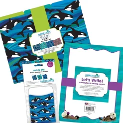 File Folders|Barker Creek Sea & Sky Otters On-Trend Organizer Set, 92/Set (4099)