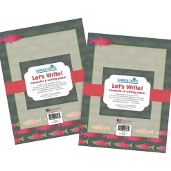 Classroom Paper*Barker Creek Sea & Sky Salmon Computer Paper, 8 ½” x 11", 100 Sheets/Set (BC3886)