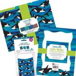 File Folders|Barker Creek Sea & Sky Whales On-Trend Organizer Set, 92/Set (4101)
