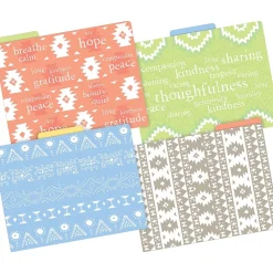 File Folders|Barker Creek Thoughtfulness File Folder, 1/3-Cut Tab, Letter Size, Assorted, 36/Set (4407)