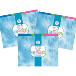 File Folders|Barker Creek Tie-Dye & Ombré File Folder, 1/3-Cut Tab, Letter Size, Assorted, 36/Set (4403)