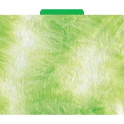 File Folders|Barker Creek Tie-Dye and Ombré File Folders, 3-Tab, Letter Size, Assorted, 12/Pack (1346)
