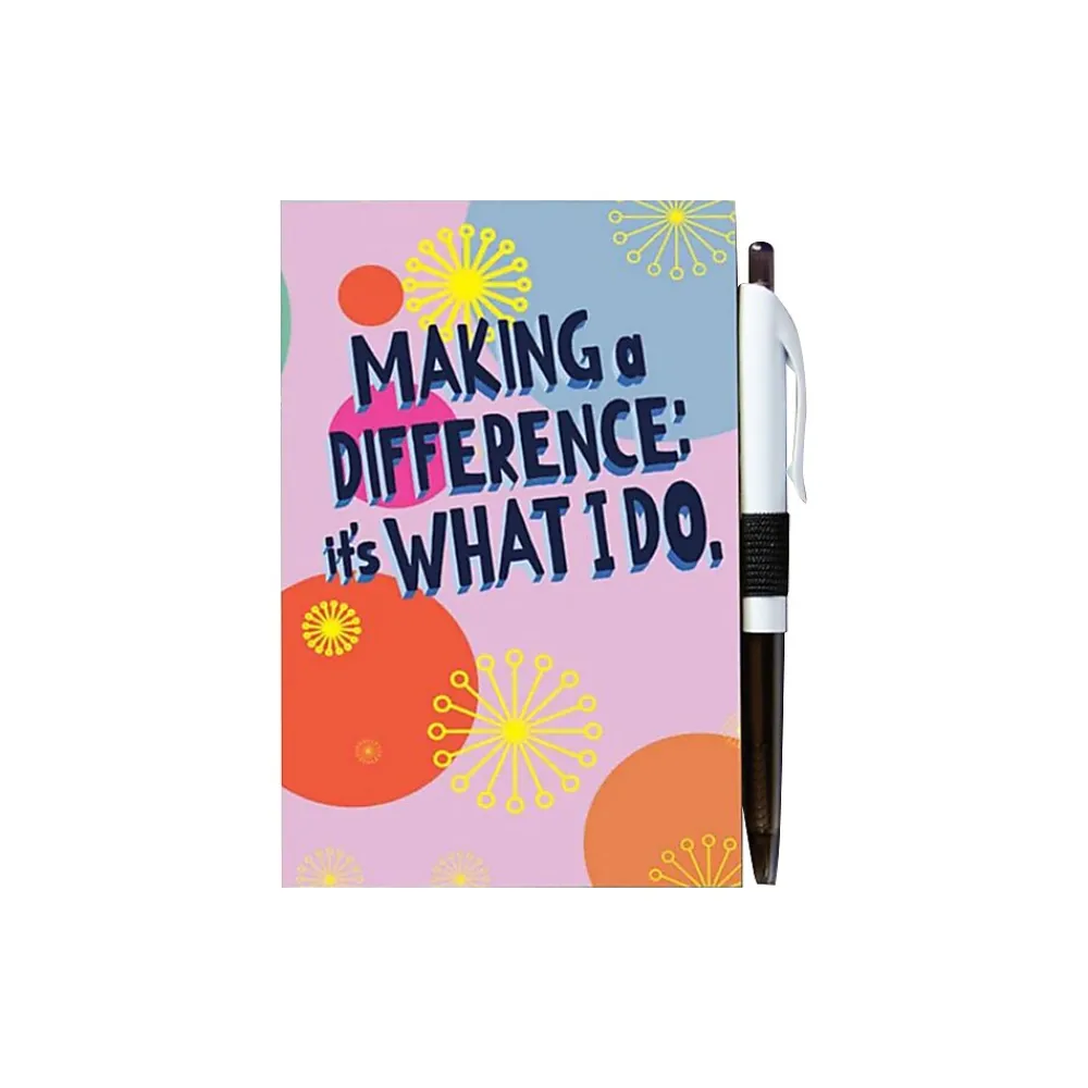 Journals|Baudville Colorific Value MAD: It's What I Do Journal with Pen, 4" x 6", Ruled, Multicolor, 5/Pack (94107P5)