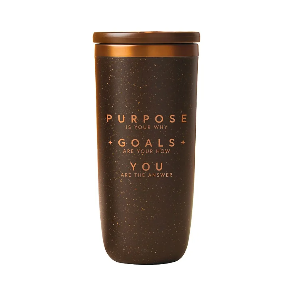Cosmic Copper Purpose Is Your Why Tumbler, Brown/Copper, 16 oz. (93547)<Baudville Online