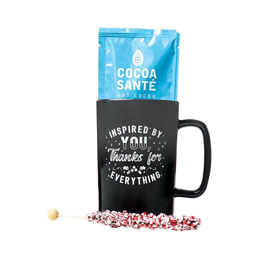 Dazzling Ombre "Thanks for Everything" Coffee Mug, 14 oz., Black/White (92947)<Baudville Online