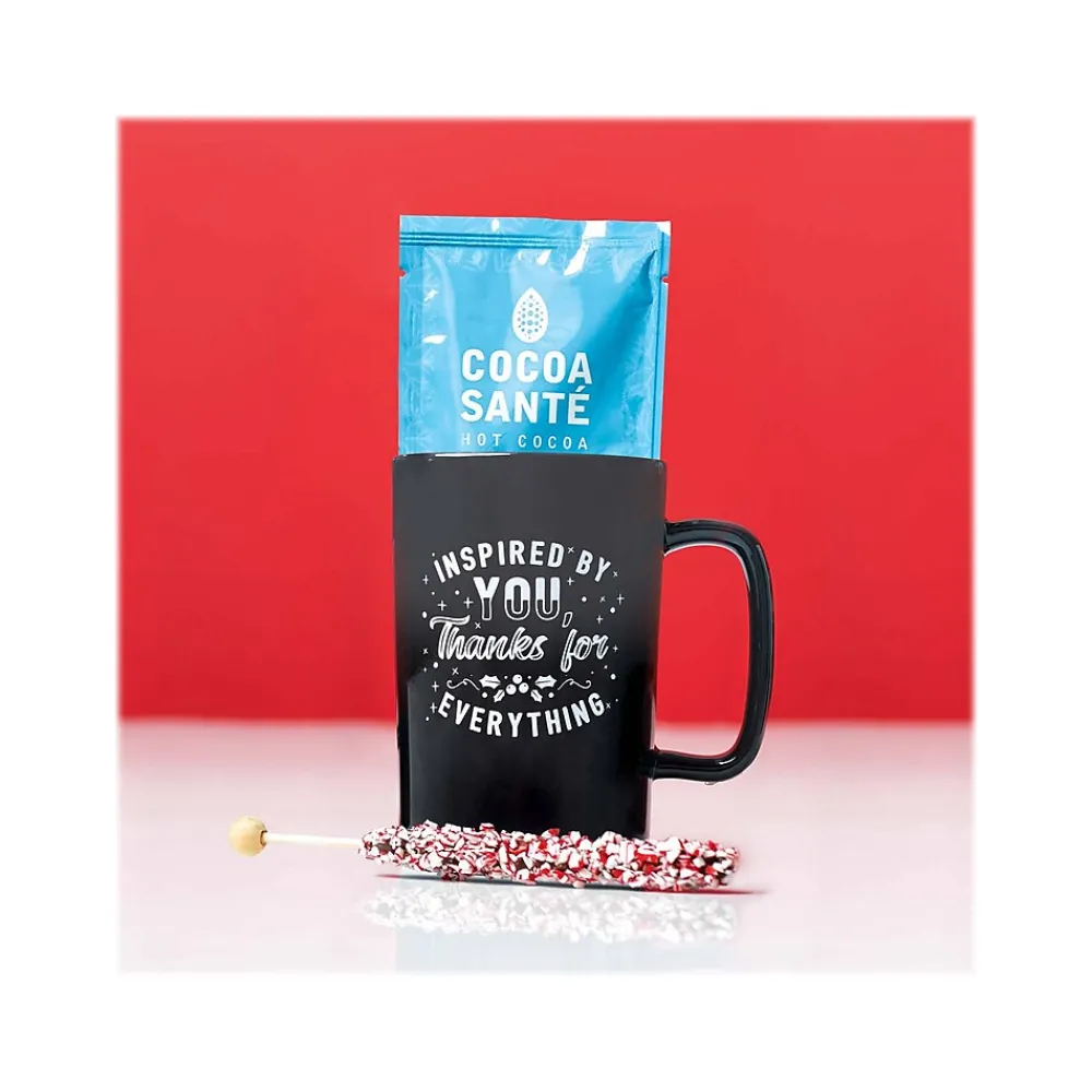 Dazzling Ombre "Thanks for Everything" Coffee Mug, 14 oz., Black/White (92947)<Baudville Online