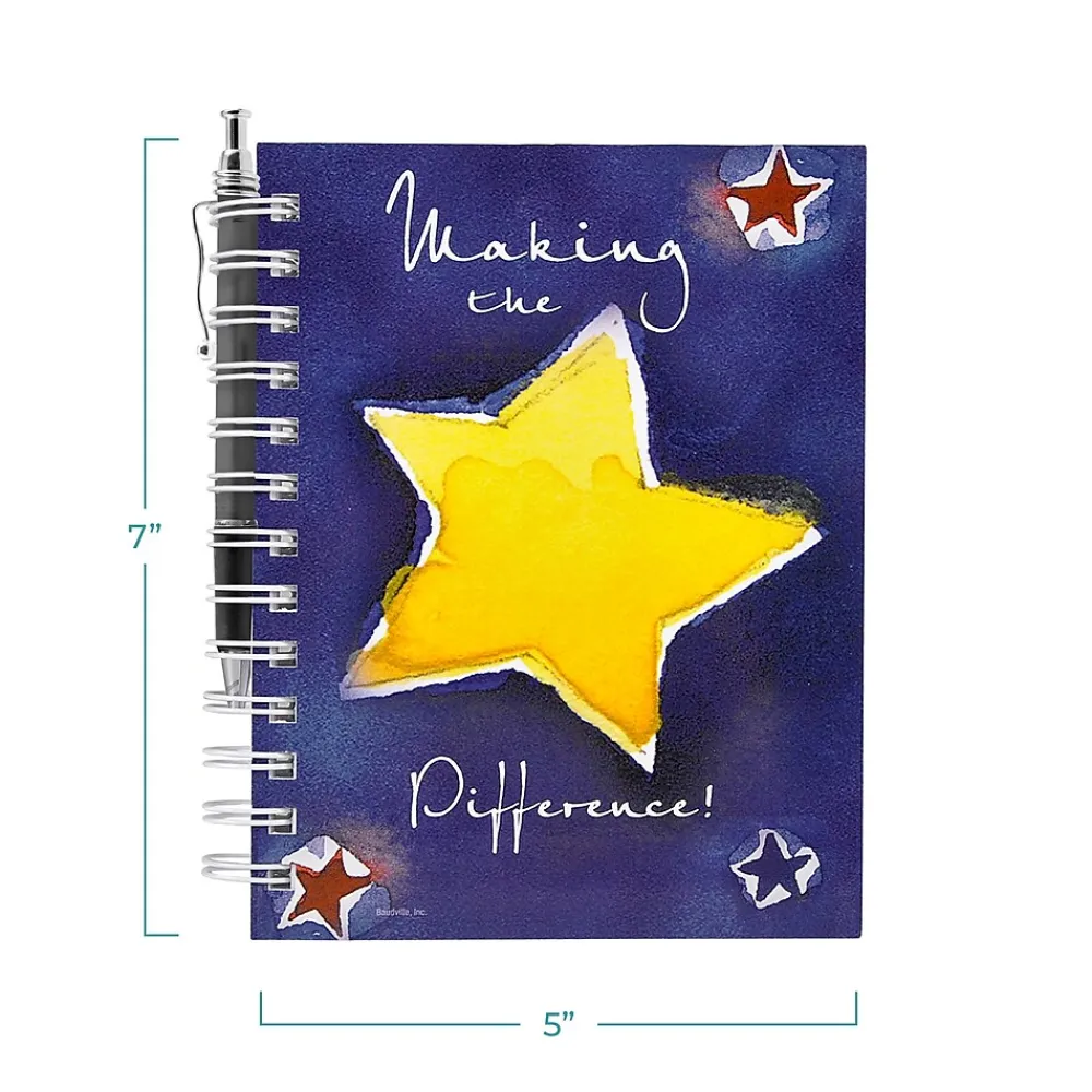 Journals|Baudville ® Hardcover Journal W/ Pen, Making the Difference