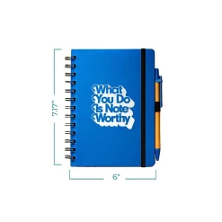 Journals|Baudville Journal, Wide-Ruled, Blue/White, 70 Pages, 5/Pack (1396063P531)