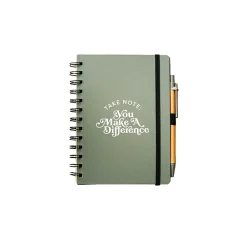 Journals|Baudville Journal, Wide-Ruled, Green/White, 70 Pages, 5/Pack (1396065P531)