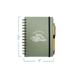 Journals|Baudville Journal, Wide-Ruled, Green/White, 70 Pages, 5/Pack (1396065P531)