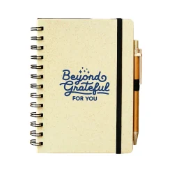 Journals|Baudville Journal, Wide-Ruled, Beige/Blue, 70 Pages, 5/Pack (1396064P531)