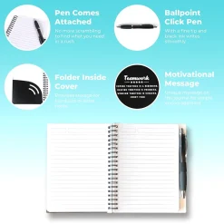 Journals|Baudville Motivational Jotter & Pen Gift Set, 3/Pack (1393663P331)