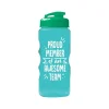 Baudville Quick Grip "Awesome Team" Plastic Water Bottle, 22 oz., Green, 3/Pack (1393279P331)