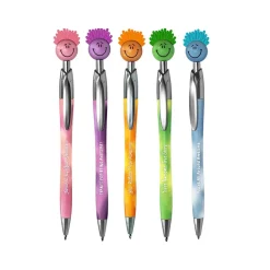 Pens|Baudville Tie-Dye Mood Retractable Pens, Black Ink, 5/Pack (94380)