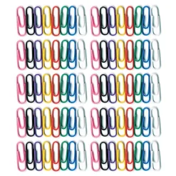 Clips & Fasteners|Baumgarten's Standard Paper Clips, Assorted Colors, 100 Clips/Pack, 10 Packs/Bundle (BAUMES5000-10)