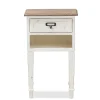 Storage Cabinets*Baxton Studio Dauphine 26" High 1-Drawer Nightstand, White (2633-7575-STPL)