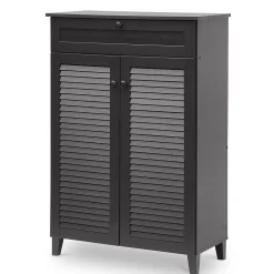 Storage Cabinets*Baxton Studio Harding 30.75'' W x 14.63'' D Storage Cabinet, Dark Brown (5306-STPL)