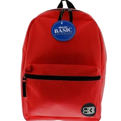 Basic Backpack, 16", Red, Pack of 2 (BAZ1032-2)<Bazic Discount