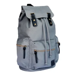 Bazic Guidi Canvas Laptop Backpack, Large, Gray (1117)