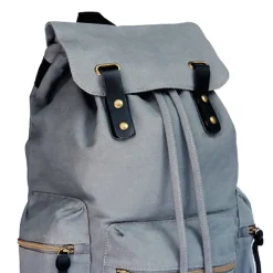 Bazic Guidi Canvas Laptop Backpack, Large, Gray (1117)