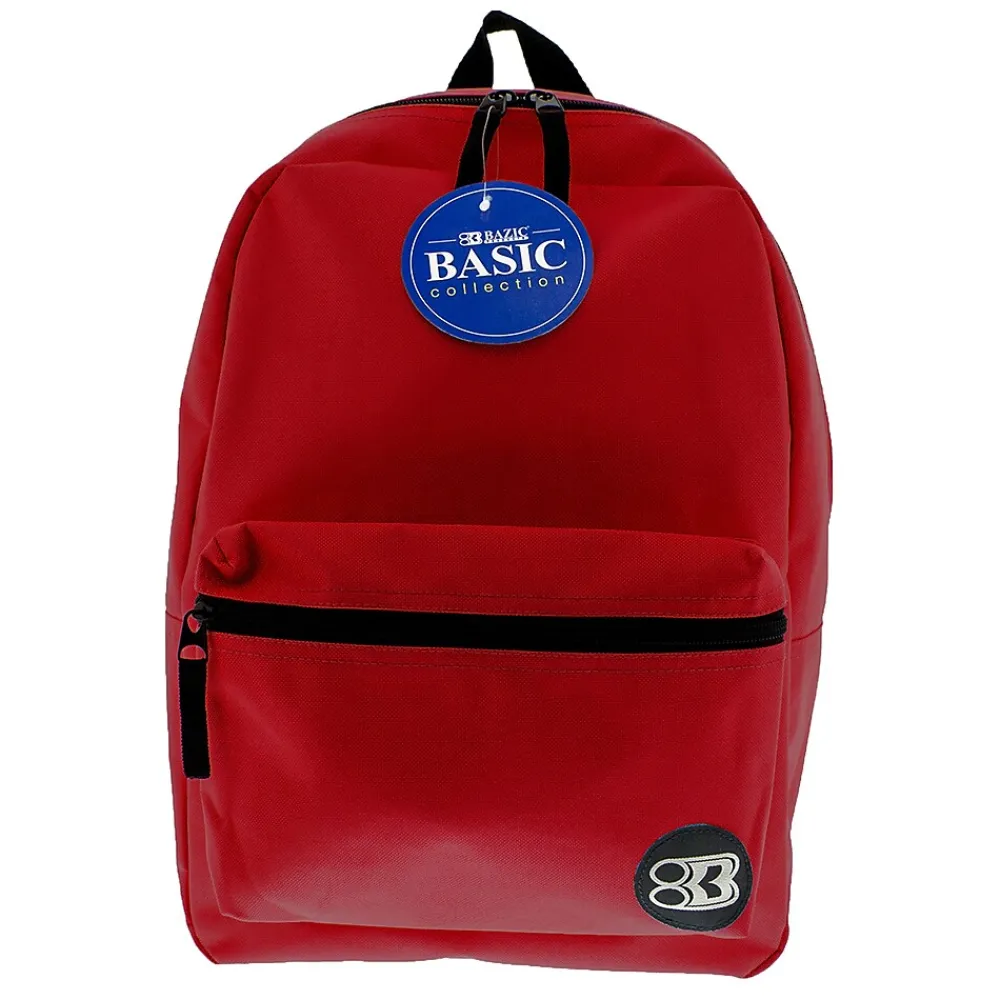 Products® Basic Backpack 16" Burgundy, Pack of 2 (BAZ1039-2)<Bazic Hot