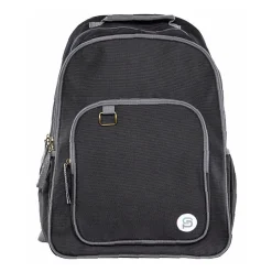Bazic Raleigh Laptop Backpack, Large, Black (1112)
