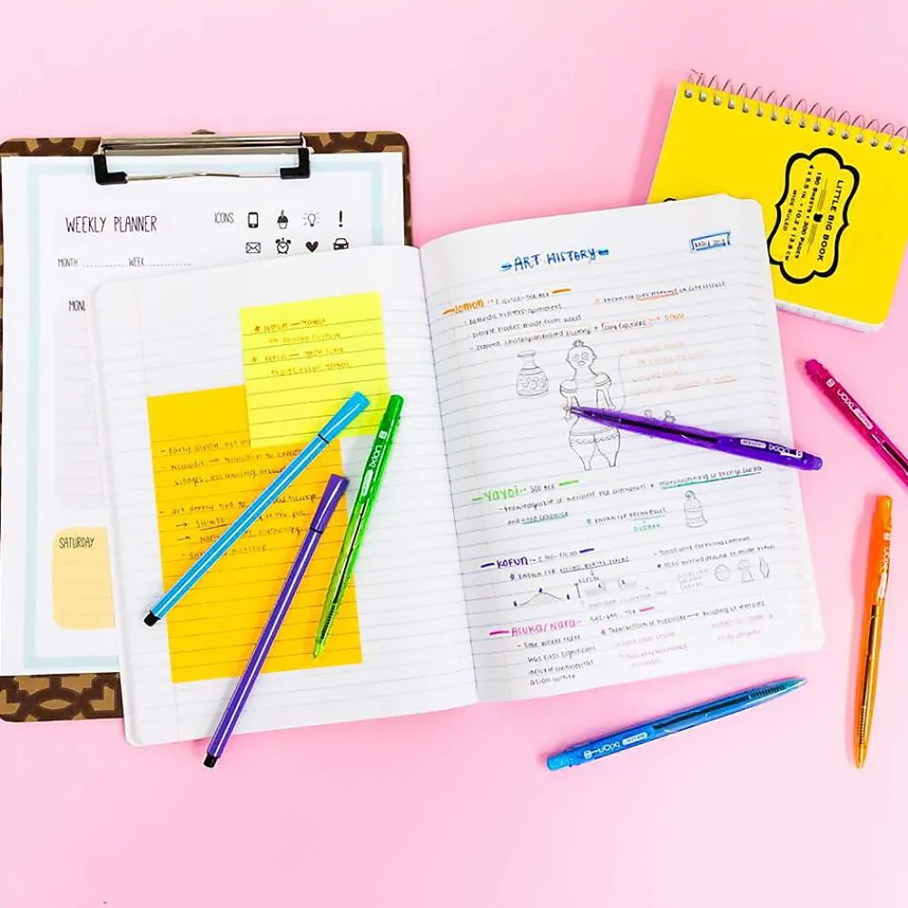 Composition Notebooks|Bazic 1-Subject Composition Notebooks, College Ruled, 100 Sheets, Multicolor, 6/Bundle (BAZ5091-6)