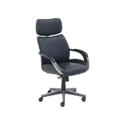 Office Chairs*Beautyrest Leather Computer and Desk Chair, Black/Gray (51546)