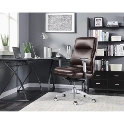 Office Chairs*Beautyrest Platinum Abott Mid-Back Task Chair, Brown (49608BR)