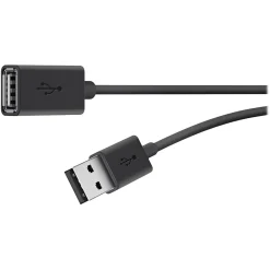 Belkin 6' USB A Male/A Female, Black (F3U153BT1.8M)