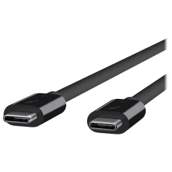 Belkin 2.6' USB Thunderbolt 3 USB-C to USB-C Cable, Black (F2CD084BT0.8MBK)