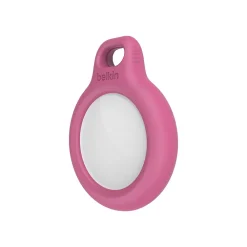 AirTag Secure Holder with Strap, Pink (F8W974btPNK)<Belkin Sale