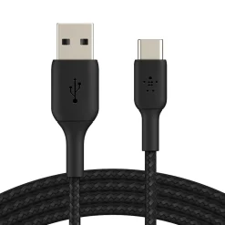 Belkin BOOST CHARGE 6.6' USB C to USB A Audio/Video Cable, Black (CAB002BT2MBK)