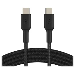 Belkin BOOST CHARGE 6.56' USB Type-C to Type-C Power Cable, Male to Male, Black (CAB004BT2MBK)