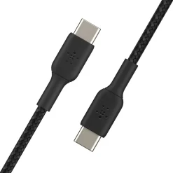 Belkin BOOST CHARGE Braided USB-C to USB-C Cable, 1m / 3.3 ft., Black