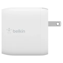 BOOST CHARGE Dual USB-A Wall Charger, 24W + USB-A to USB-C Cable, White (WCE001dq1MWH)<Belkin Best