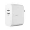 BOOST CHARGE Dual USB-C PD GaN Wall Charger, 68 W, White<Belkin Hot