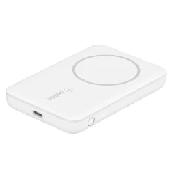 BOOST CHARGE Magnetic Wireless Power Bank for iPhone 12/13/14, 2500mAh, White (BPD002BTWH)<Belkin Hot