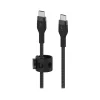 BOOST CHARGE PRO Flex USB Type-C Cable for Most Smartphones, Black (CAB011BT2MBK)<Belkin Best