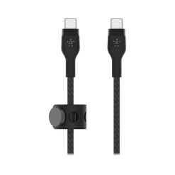 BOOST CHARGE PRO Flex USB Type-C Cable for Most Smartphones, Black (CAB011BT2MBK)<Belkin Best