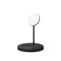 BOOST CHARGE PRO Wireless Charger with MagSafe for iPhone 12, Black (WIZ010TTBK)<Belkin Discount