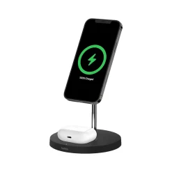 BOOST CHARGE PRO Wireless Charger with MagSafe for iPhone 12, Black (WIZ010TTBK)<Belkin Discount