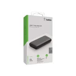 BOOST CHARGE USB Power Bank for Tablet/cellular phone, 20000mAh, Black (BPB002BTBK)<Belkin