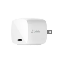 BOOST CHARGE USB-C Wall Charger for Multiple Brands, White (WCH001dq1MWH-B5)<Belkin Online