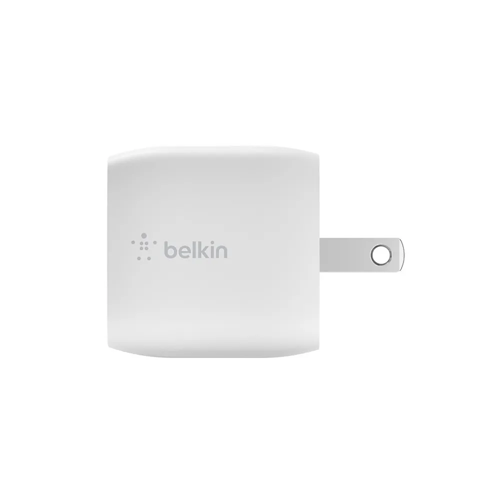 BOOST CHARGE 30W USB-C GaN Wall Charger + USB-C to Lightning Cable, White (WCH001DQ1MWH-B5)<Belkin Clearance